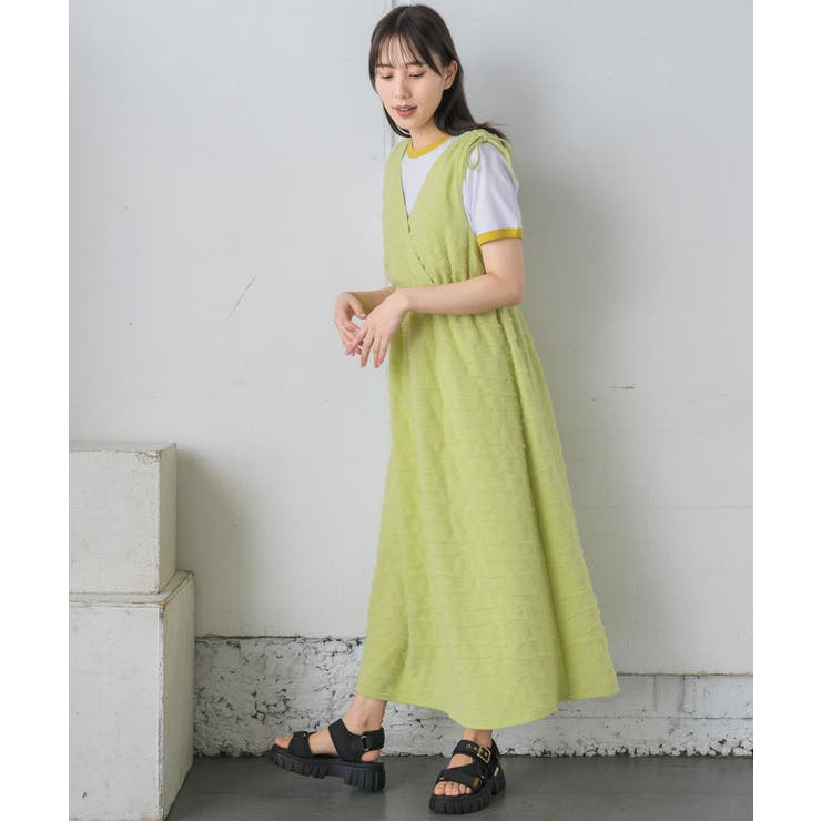 リボンギャザーノースリOP | RETRO GIRL | 詳細画像20 