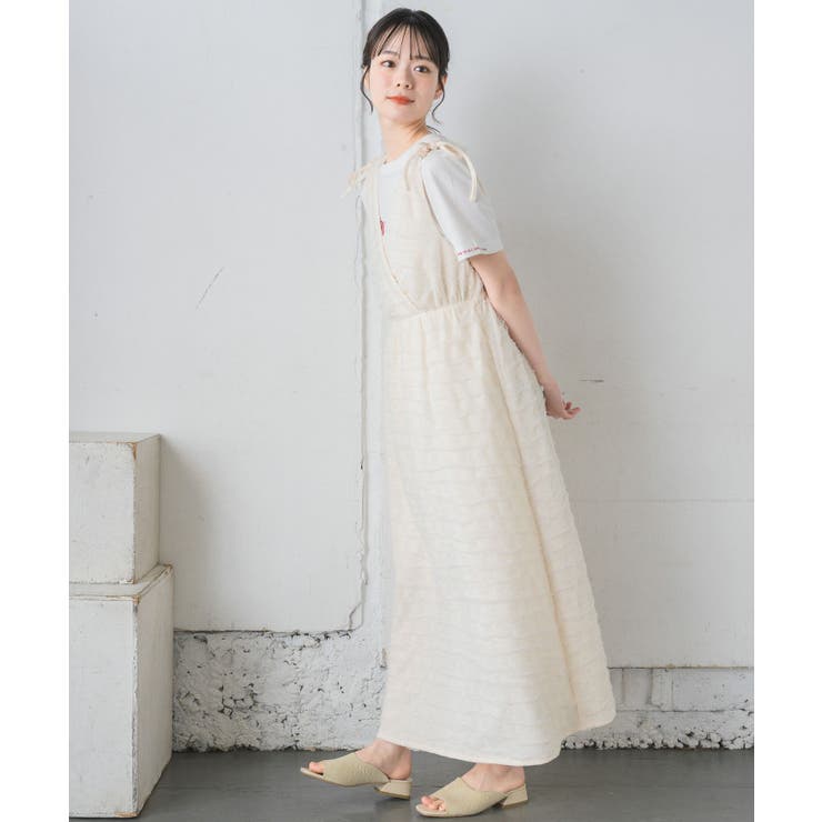 リボンギャザーノースリOP | RETRO GIRL | 詳細画像4 