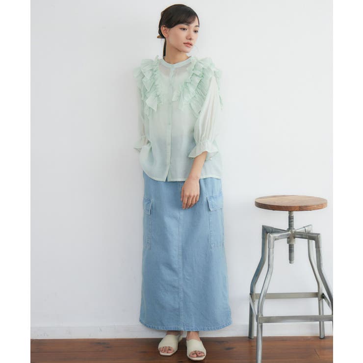 肩フリルシアーBL | RETRO GIRL | 詳細画像10 