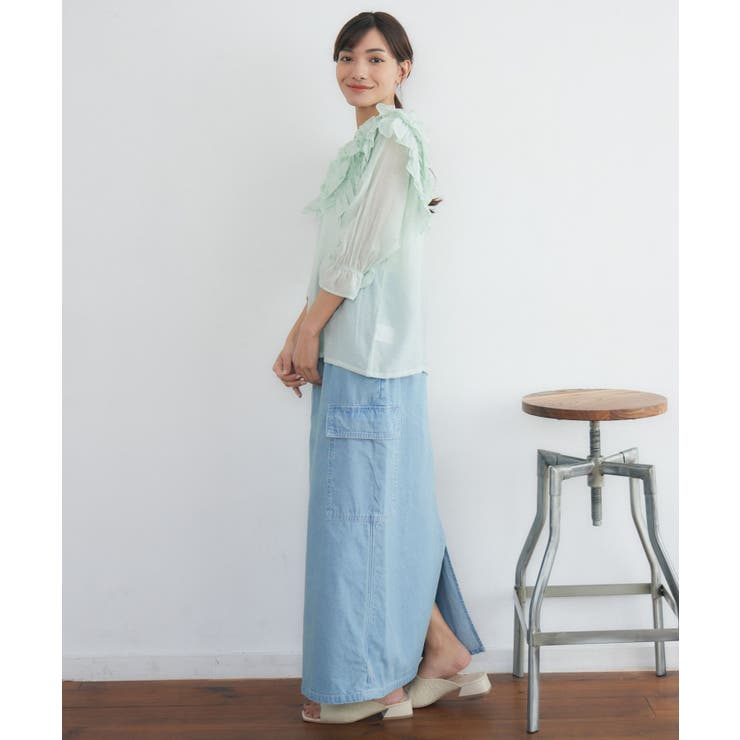 肩フリルシアーBL | RETRO GIRL | 詳細画像12 