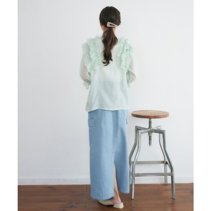 肩フリルシアーBL | RETRO GIRL | 詳細画像13 