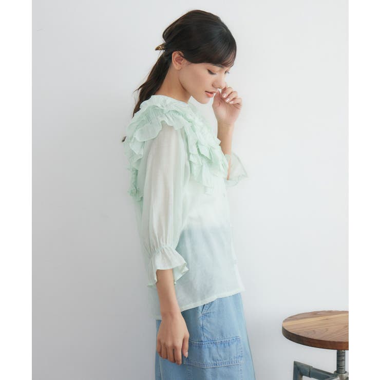 肩フリルシアーBL | RETRO GIRL | 詳細画像15 