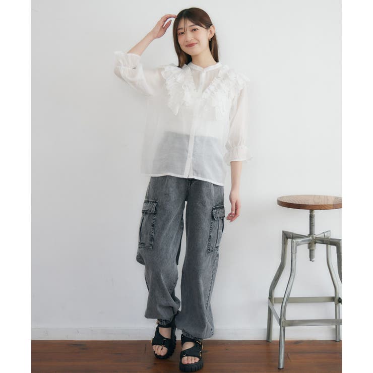 肩フリルシアーBL | RETRO GIRL | 詳細画像2 