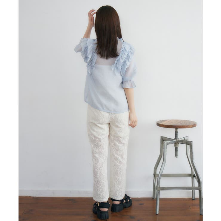 肩フリルシアーBL | RETRO GIRL | 詳細画像21 