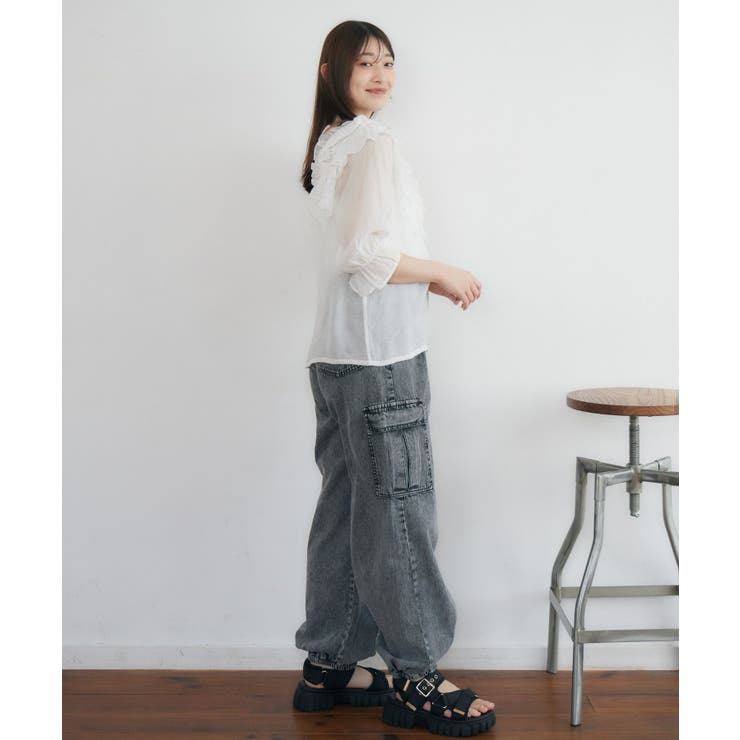 肩フリルシアーBL | RETRO GIRL | 詳細画像3 