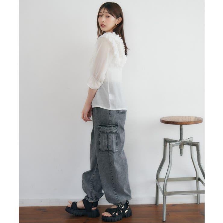 肩フリルシアーBL | RETRO GIRL | 詳細画像4 