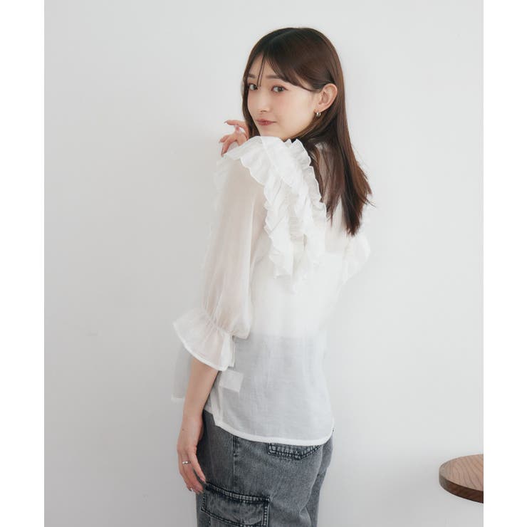 肩フリルシアーBL | RETRO GIRL | 詳細画像8 