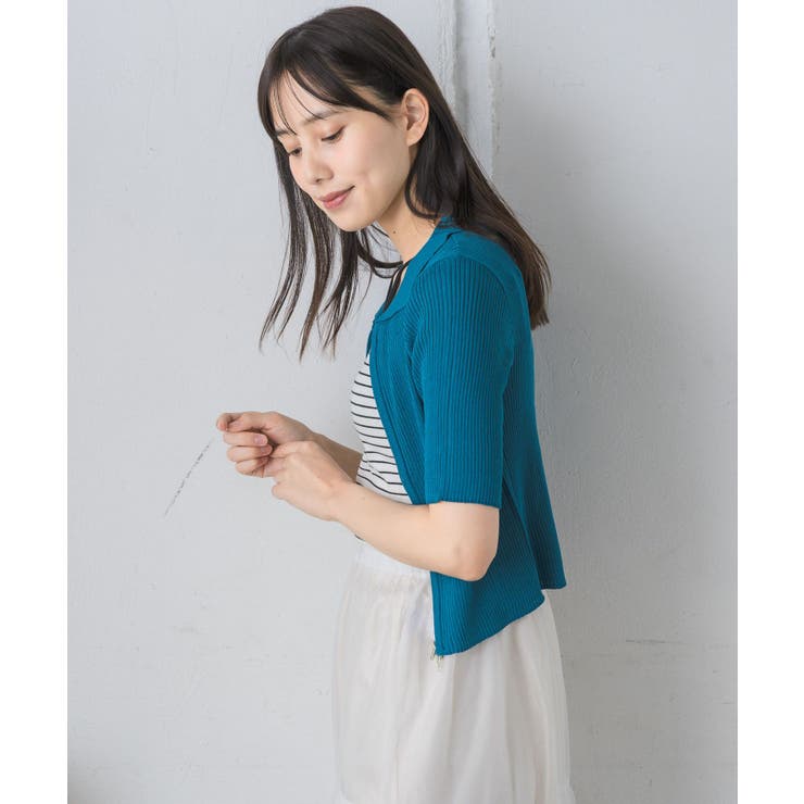 5分袖ZIPカーデ | RETRO GIRL | 詳細画像32 