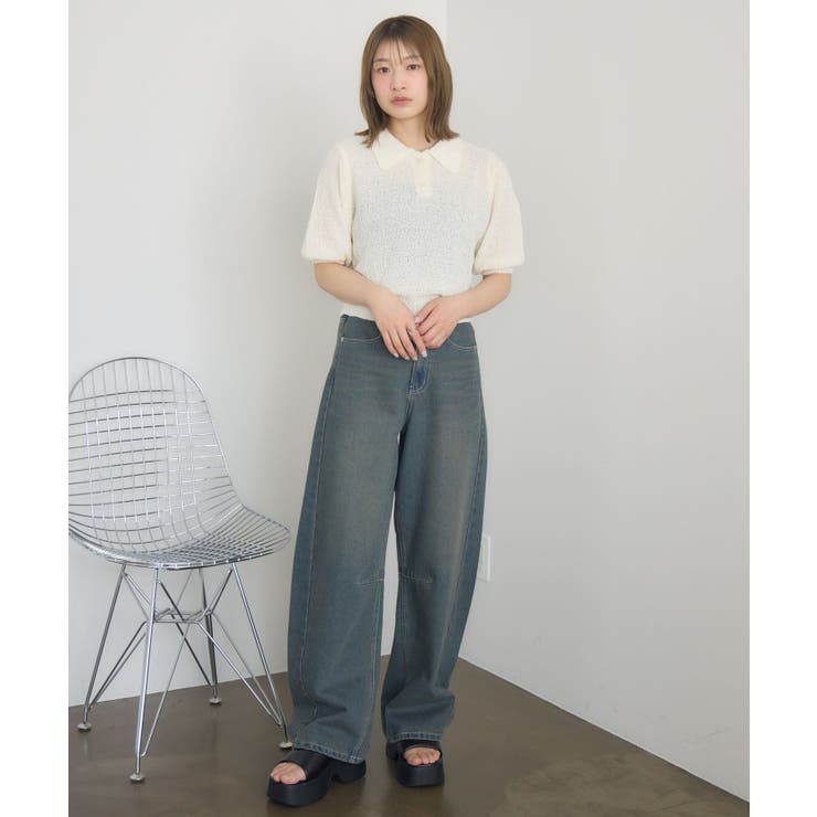 5分袖ポロNT | RETRO GIRL | 詳細画像14 