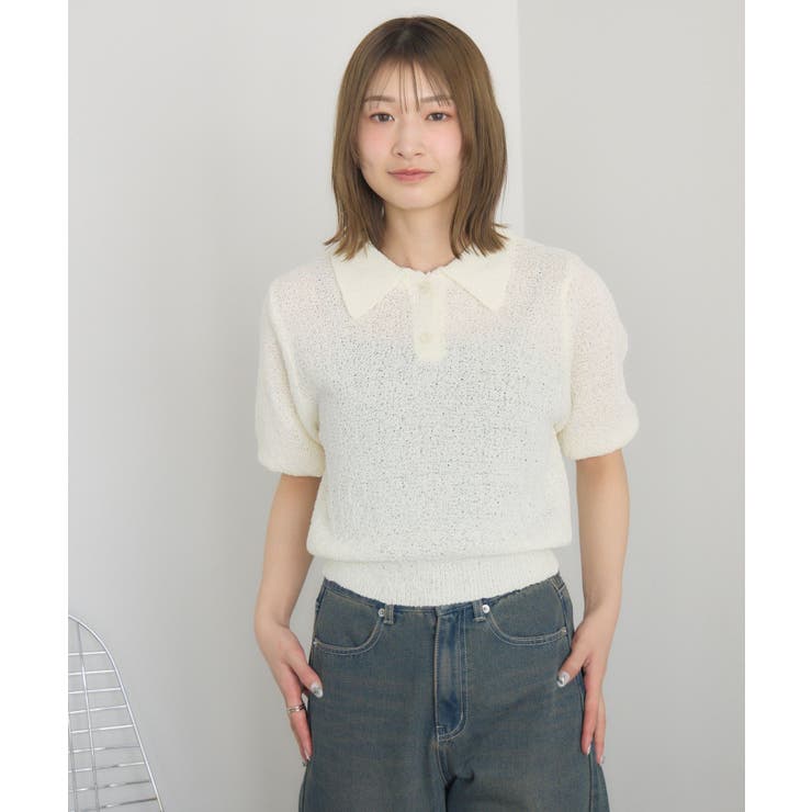 5分袖ポロNT | RETRO GIRL | 詳細画像18 