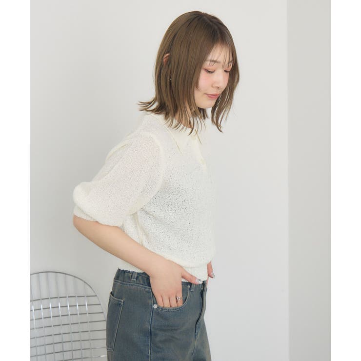 5分袖ポロNT | RETRO GIRL | 詳細画像19 