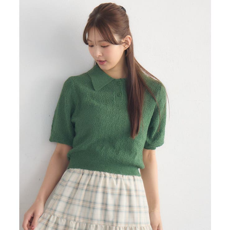 5分袖ポロNT | RETRO GIRL | 詳細画像7 
