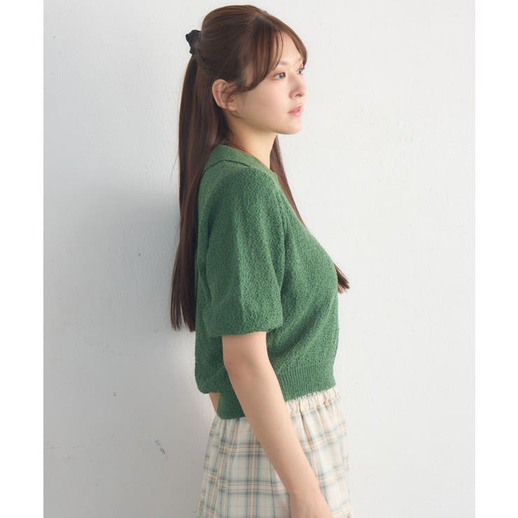 5分袖ポロNT | RETRO GIRL | 詳細画像8 