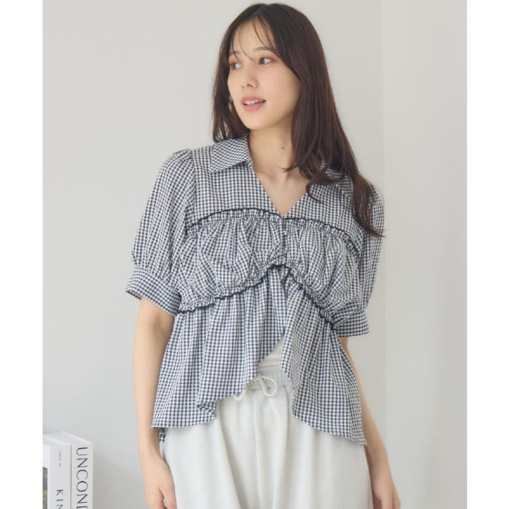 C/BLK | 襟付前釦BL | RETRO GIRL