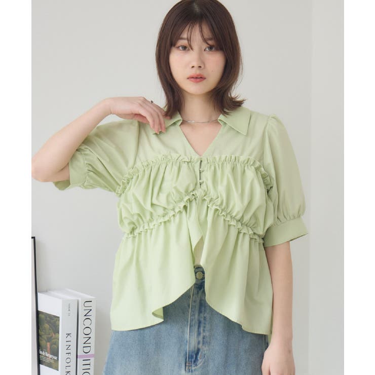 GRN0 | 襟付前釦BL | RETRO GIRL