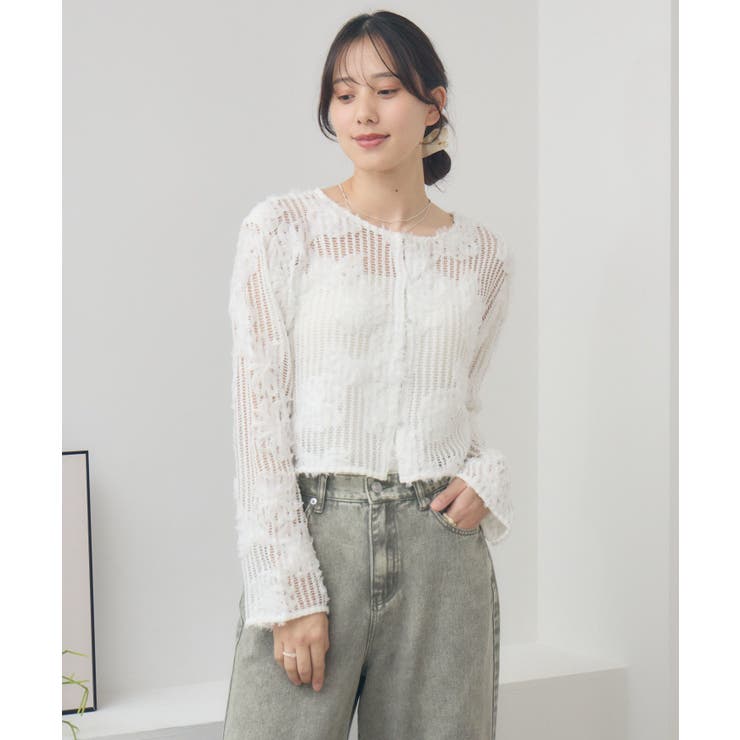 フラワーメッシュカーデ | RETRO GIRL | 詳細画像15 