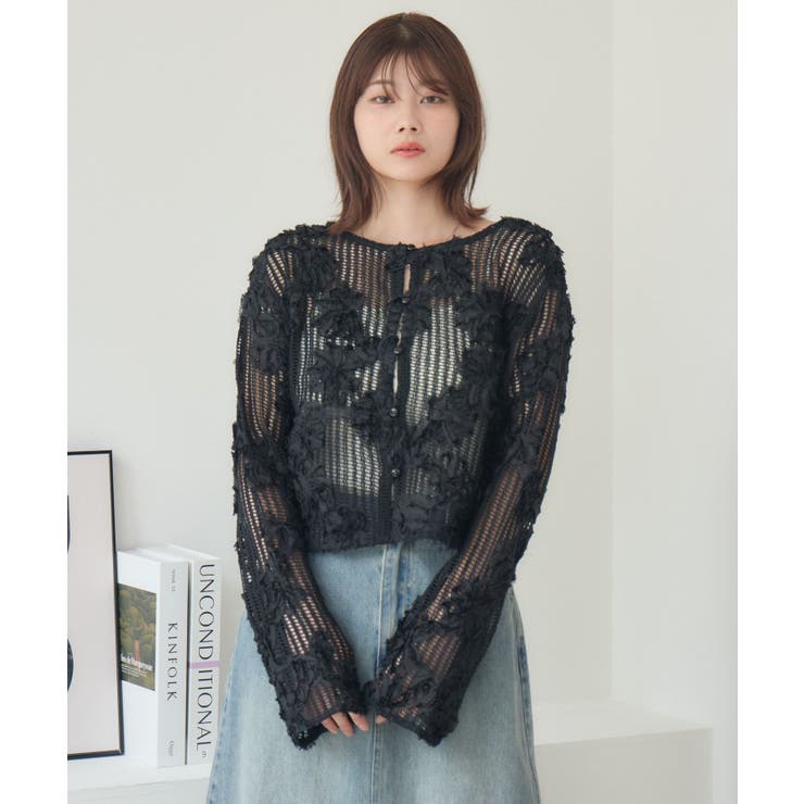 フラワーメッシュカーデ | RETRO GIRL | 詳細画像25 