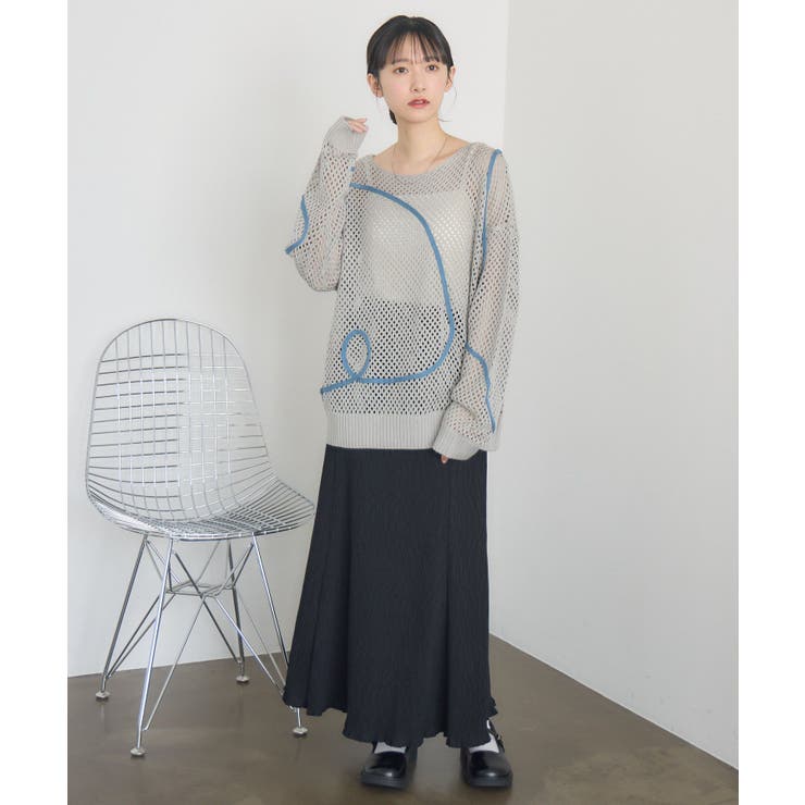コード刺繍メッシュNT | RETRO GIRL | 詳細画像18 