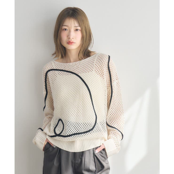WHT4 | コード刺繍メッシュNT | RETRO GIRL