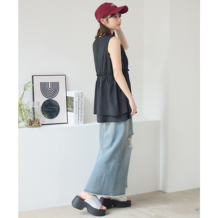 フリルナイロンベスト | RETRO GIRL | 詳細画像11 