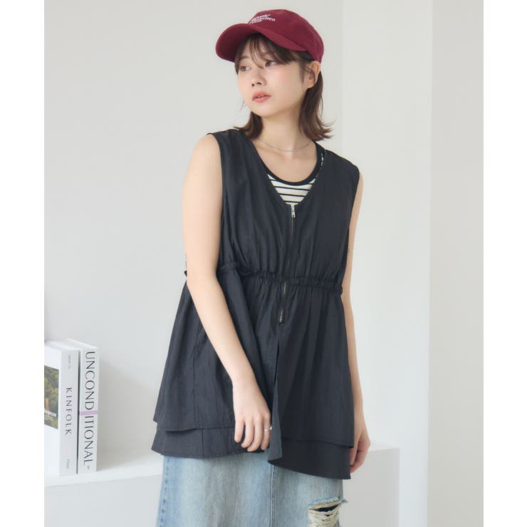 フリルナイロンベスト | RETRO GIRL | 詳細画像14 