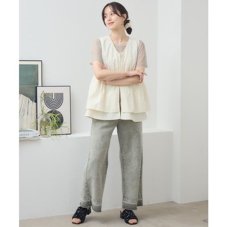 フリルナイロンベスト | RETRO GIRL | 詳細画像18 