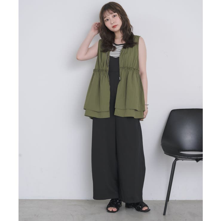 フリルナイロンベスト | RETRO GIRL | 詳細画像2 