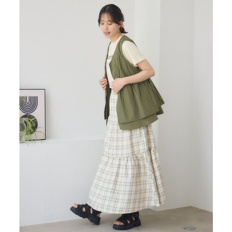 フリルナイロンベスト | RETRO GIRL | 詳細画像28 