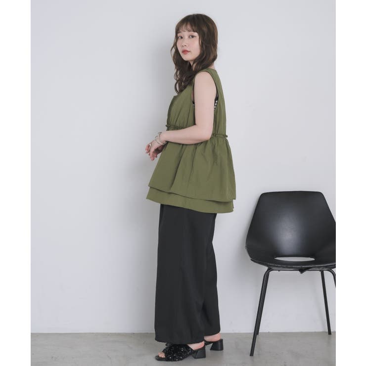 フリルナイロンベスト | RETRO GIRL | 詳細画像3 