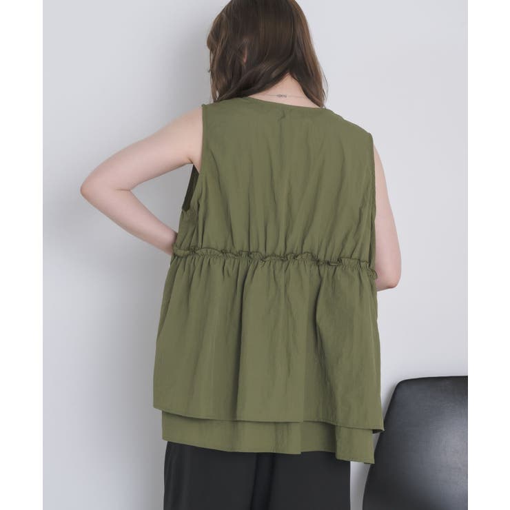 フリルナイロンベスト | RETRO GIRL | 詳細画像8 