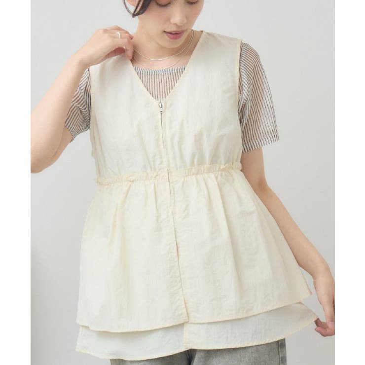 WHT4 | フリルナイロンベスト | RETRO GIRL
