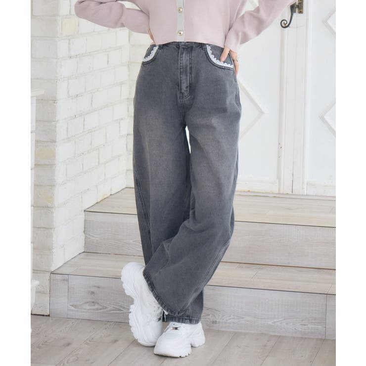 ウエストレースデニムPT | RETRO GIRL | 詳細画像1 