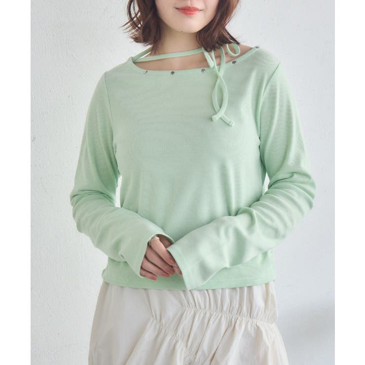 GRN1 | スタッズ付きネックリボンCT | RETRO GIRL