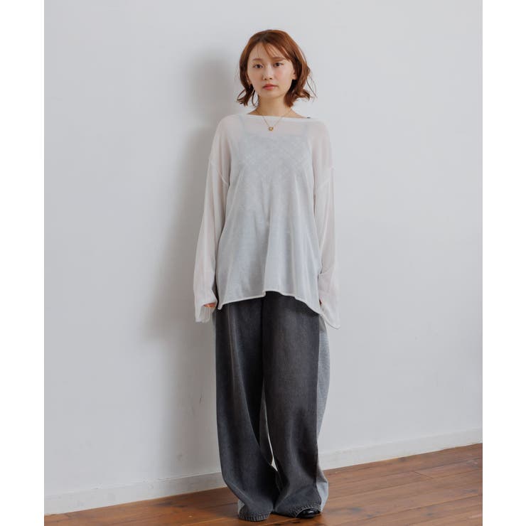 シアーニットプルオーバー | RETRO GIRL | 詳細画像14 