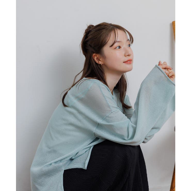 シアーニットプルオーバー | RETRO GIRL | 詳細画像3 