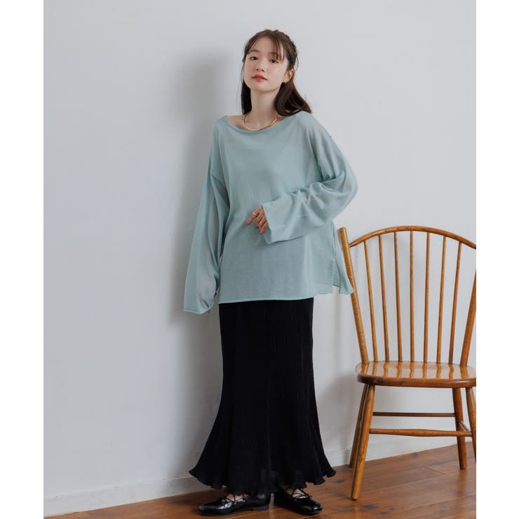 シアーニットプルオーバー | RETRO GIRL | 詳細画像4 