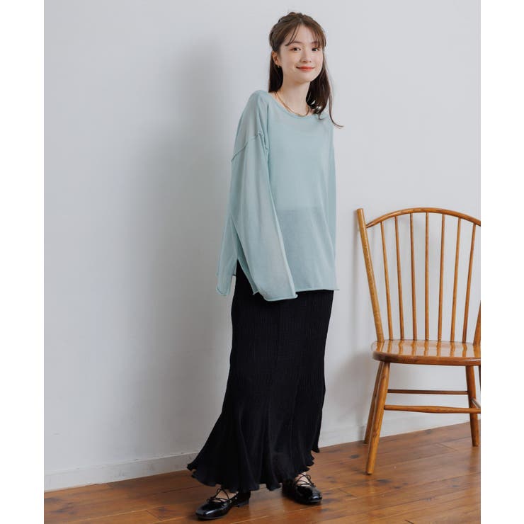 シアーニットプルオーバー | RETRO GIRL | 詳細画像5 