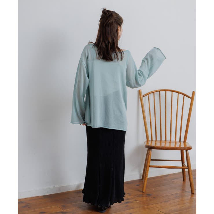 シアーニットプルオーバー | RETRO GIRL | 詳細画像7 