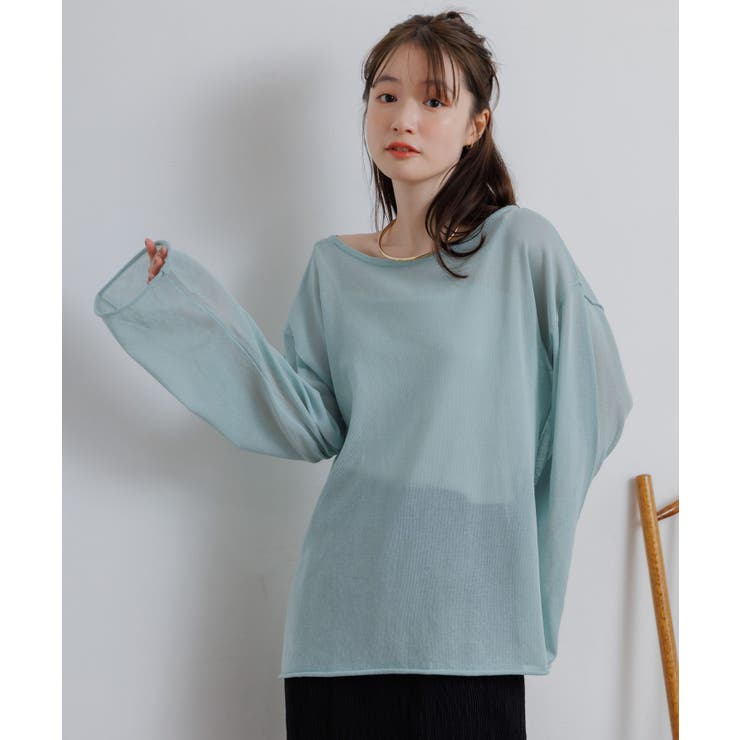 シアーニットプルオーバー | RETRO GIRL | 詳細画像9 