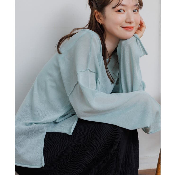 GRN0 | シアーニットプルオーバー | RETRO GIRL