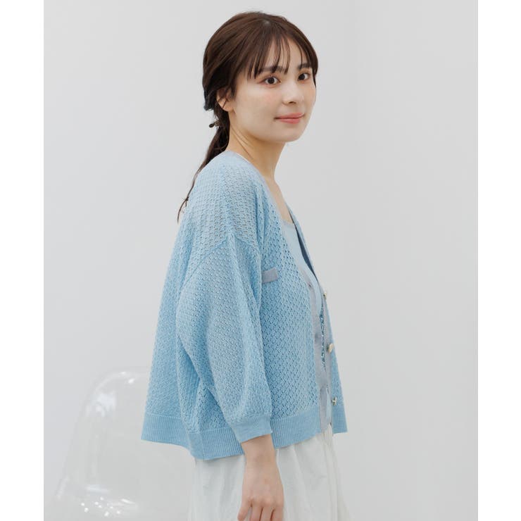 【セットアイテム】金釦透かし編みニットセット | RETRO GIRL | 詳細画像10 