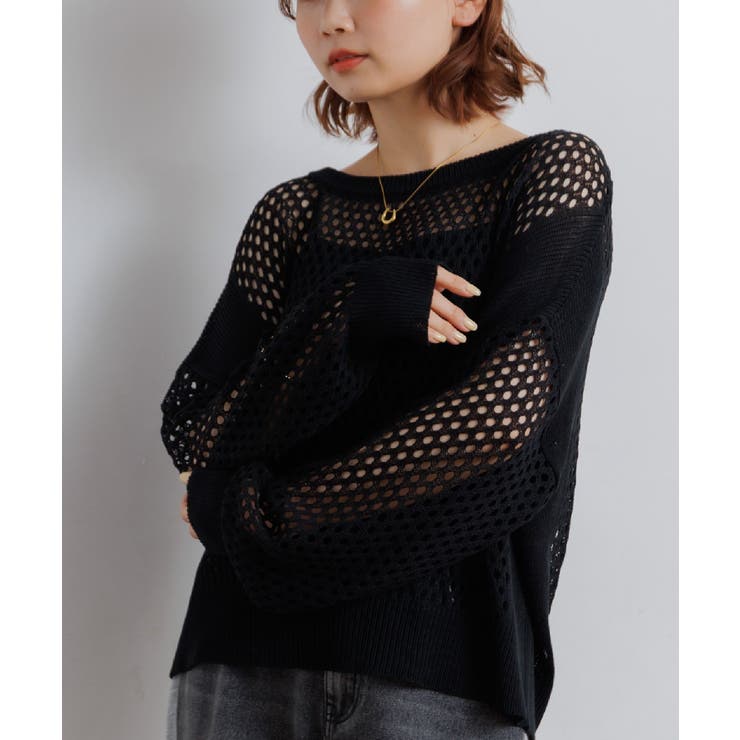 BLK1 | メッシュニットPO | RETRO GIRL