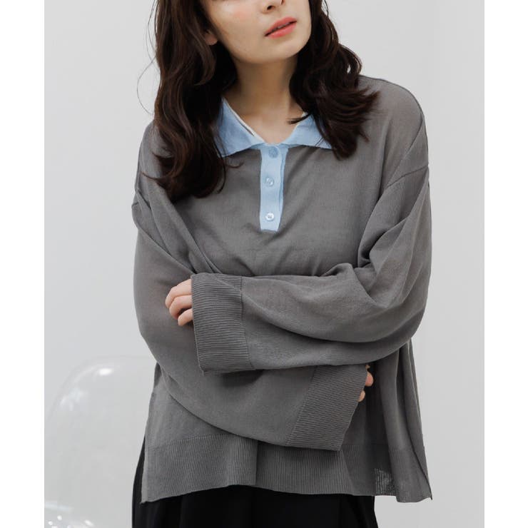 GRY0 | シアーポロニットPO | RETRO GIRL