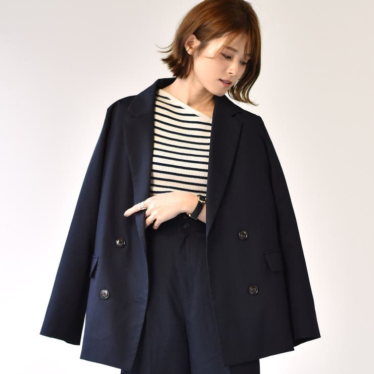 ダークブルー | ◇RETRO GIRL◇ ダブルテーラードJK | RETRO GIRL