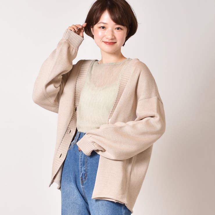 Retro Girl Bigvネックニットカーデ 品番 Rtgw Retro Girl レトロガール のレディースファッション通販 Shoplist ショップリスト