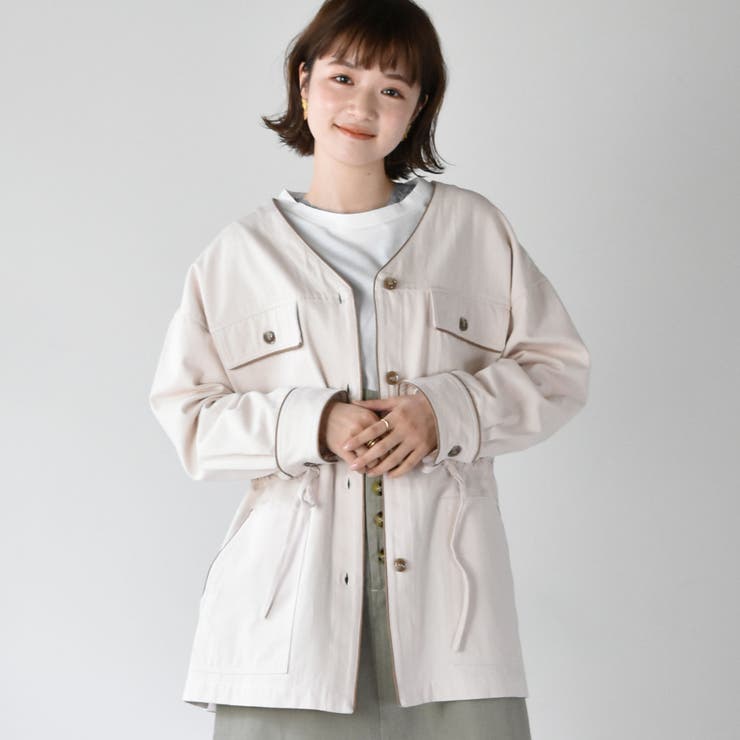 完売希少reroom COLOR VINTAGE PILE セットアップ ◎RETRO GIRL◎ パイピングツイルJK[品番：RTGW0002761]｜RETRO