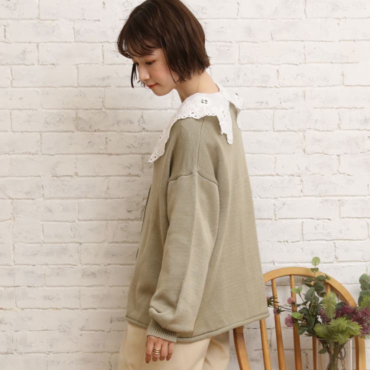 ◎RETRO GIRL◎ レース襟BL[品番：RTGW0002725]｜RETRO GIRL
