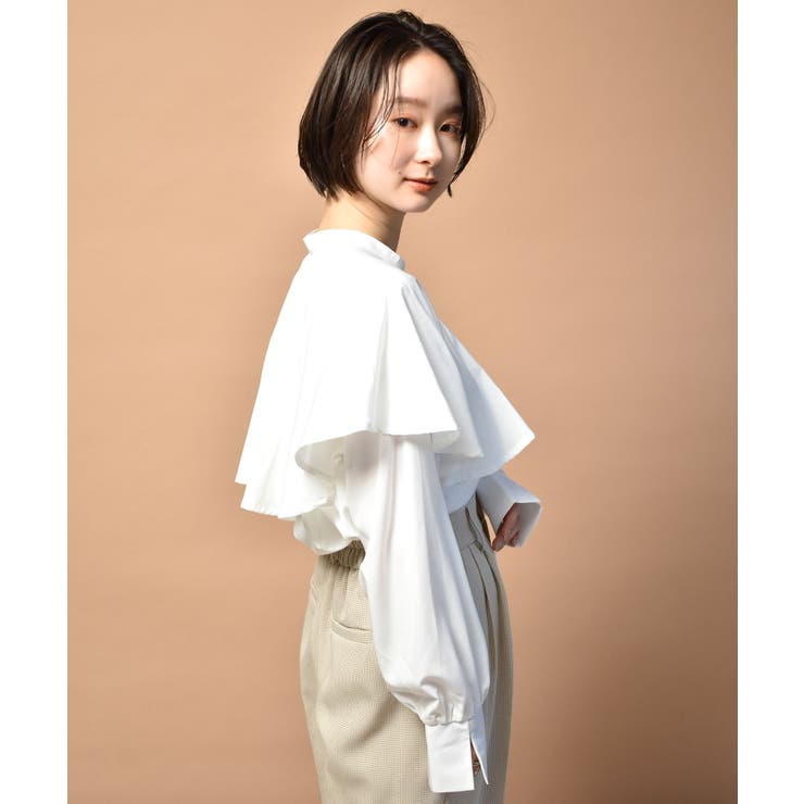 Na+H vio別珍フリルケープ ケープ風フリルジレ | msgracy