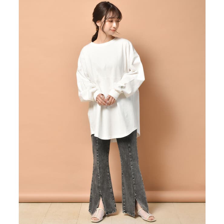 切替BIGカラーロンTee[品番：RTGW0005290]｜RETRO GIRL（レトロ