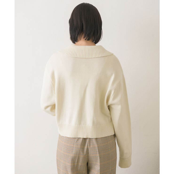 ZIP襟ニット 襟付きZIPニット[品番：RTGW0006453]｜RETRO GIRL（レトロガール